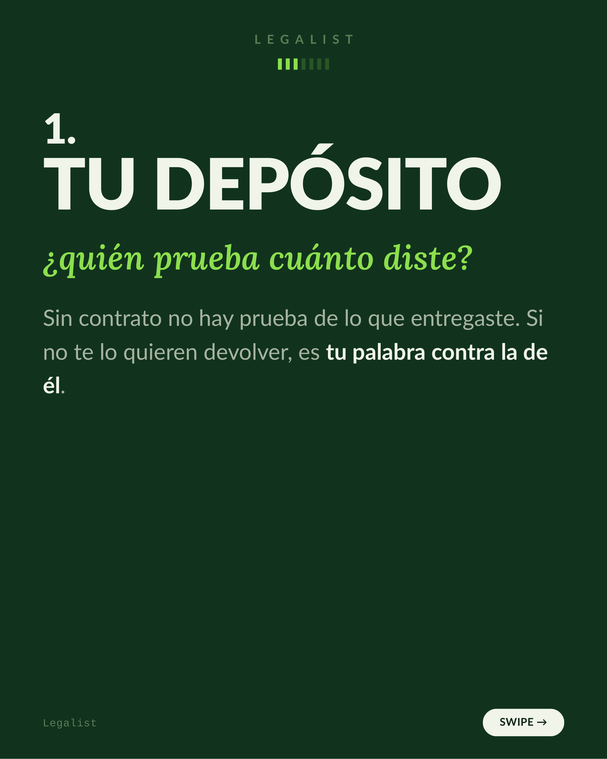 3 cosas que perdés al alquilar sin contrato — slide 3