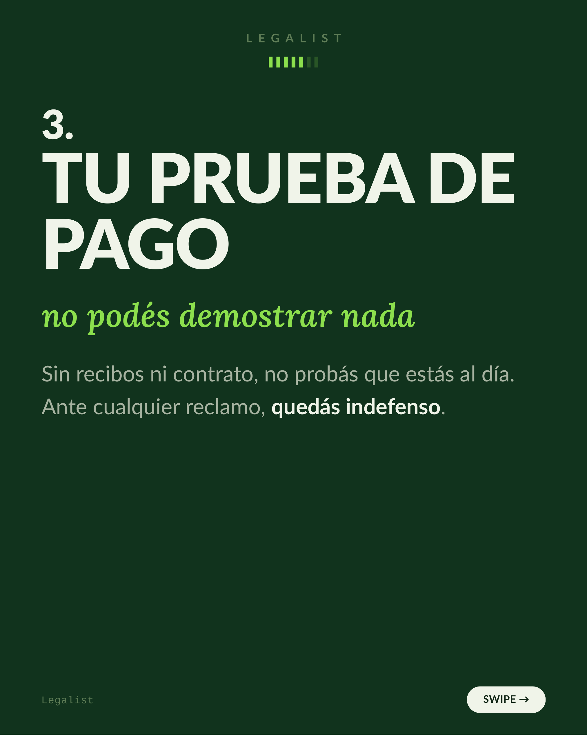 3 cosas que perdés al alquilar sin contrato — slide 5