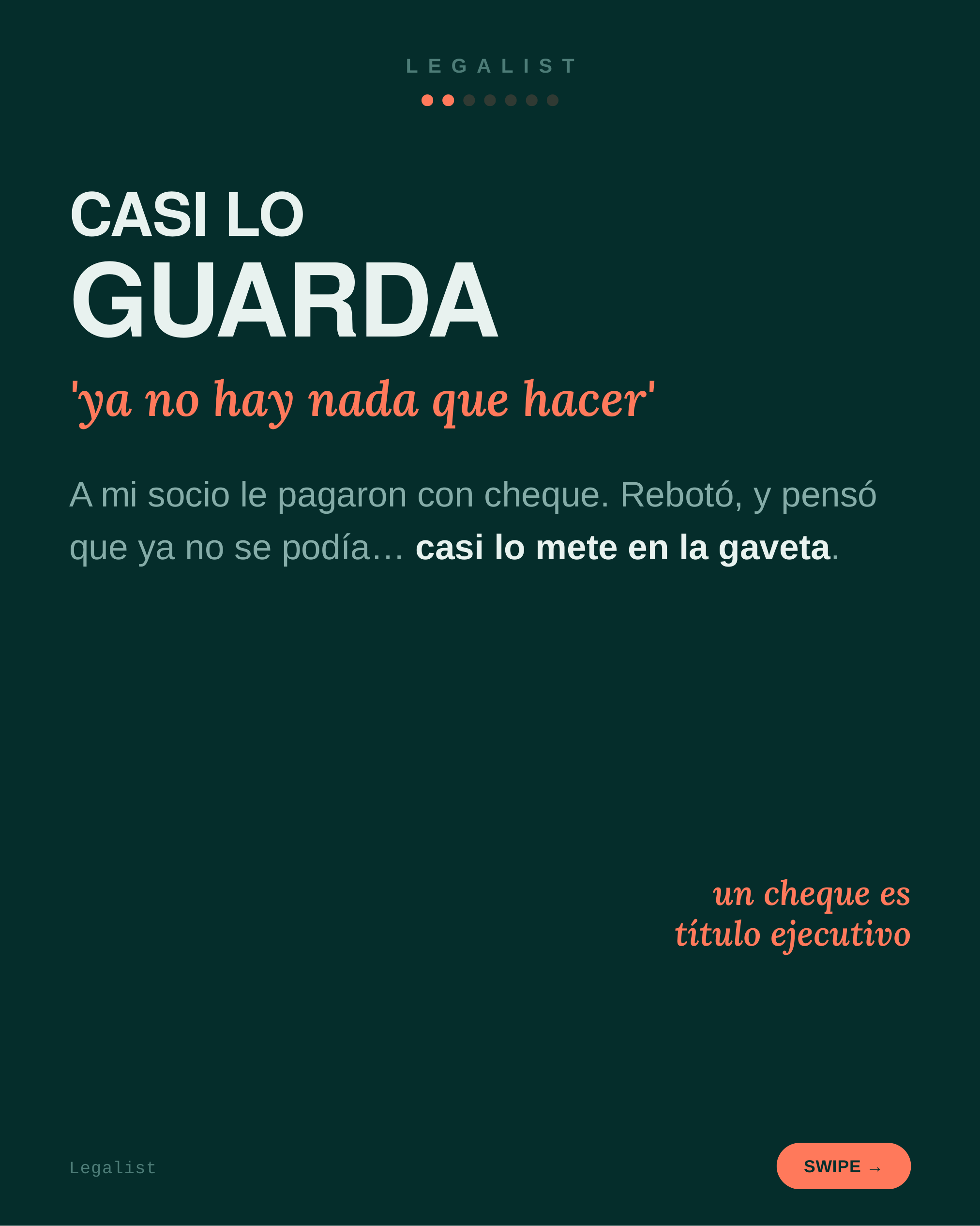 Te rebotó un cheque — slide 3