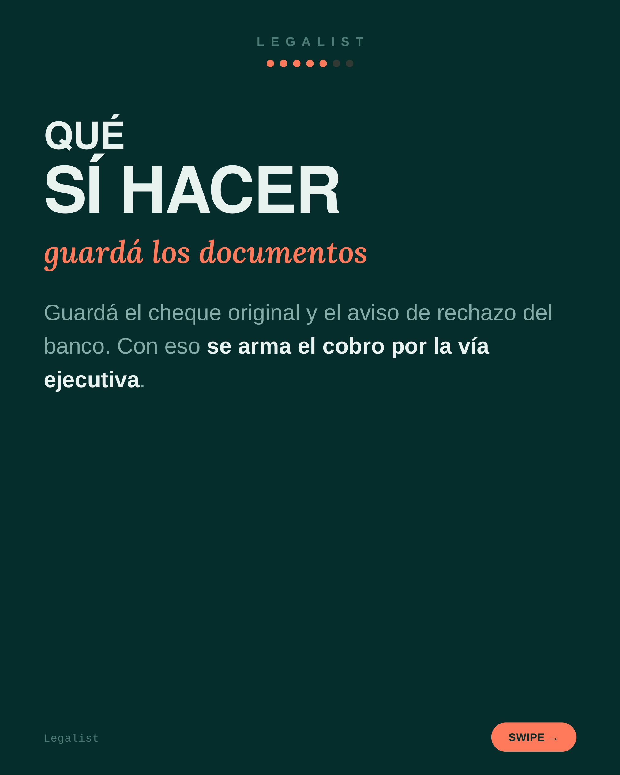 Te rebotó un cheque — slide 6