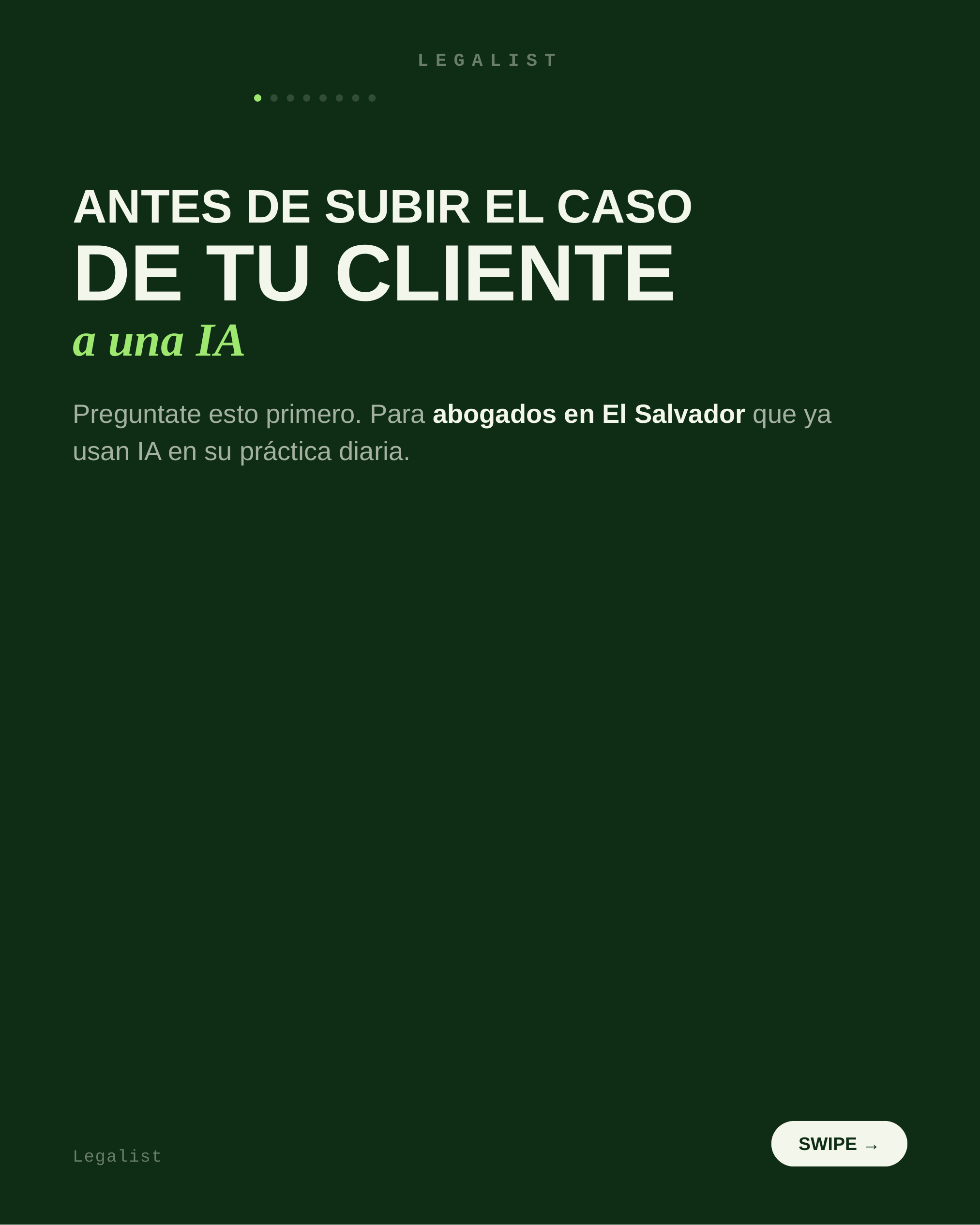 Antes de subir el caso de tu cliente a una IA — slide 1