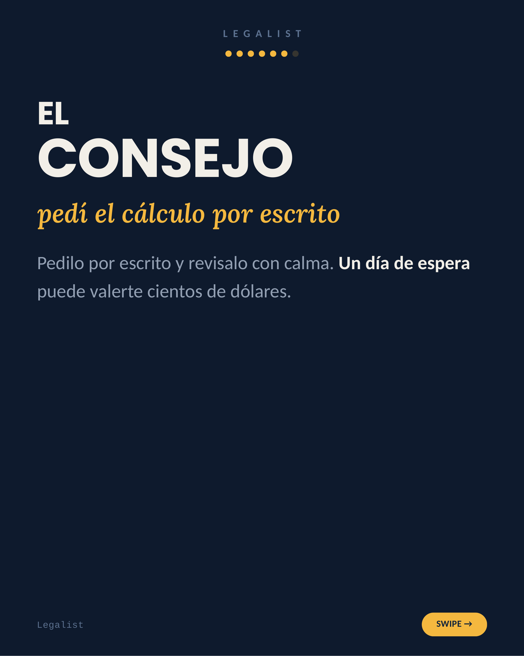 Antes de firmar tu liquidación — slide 7