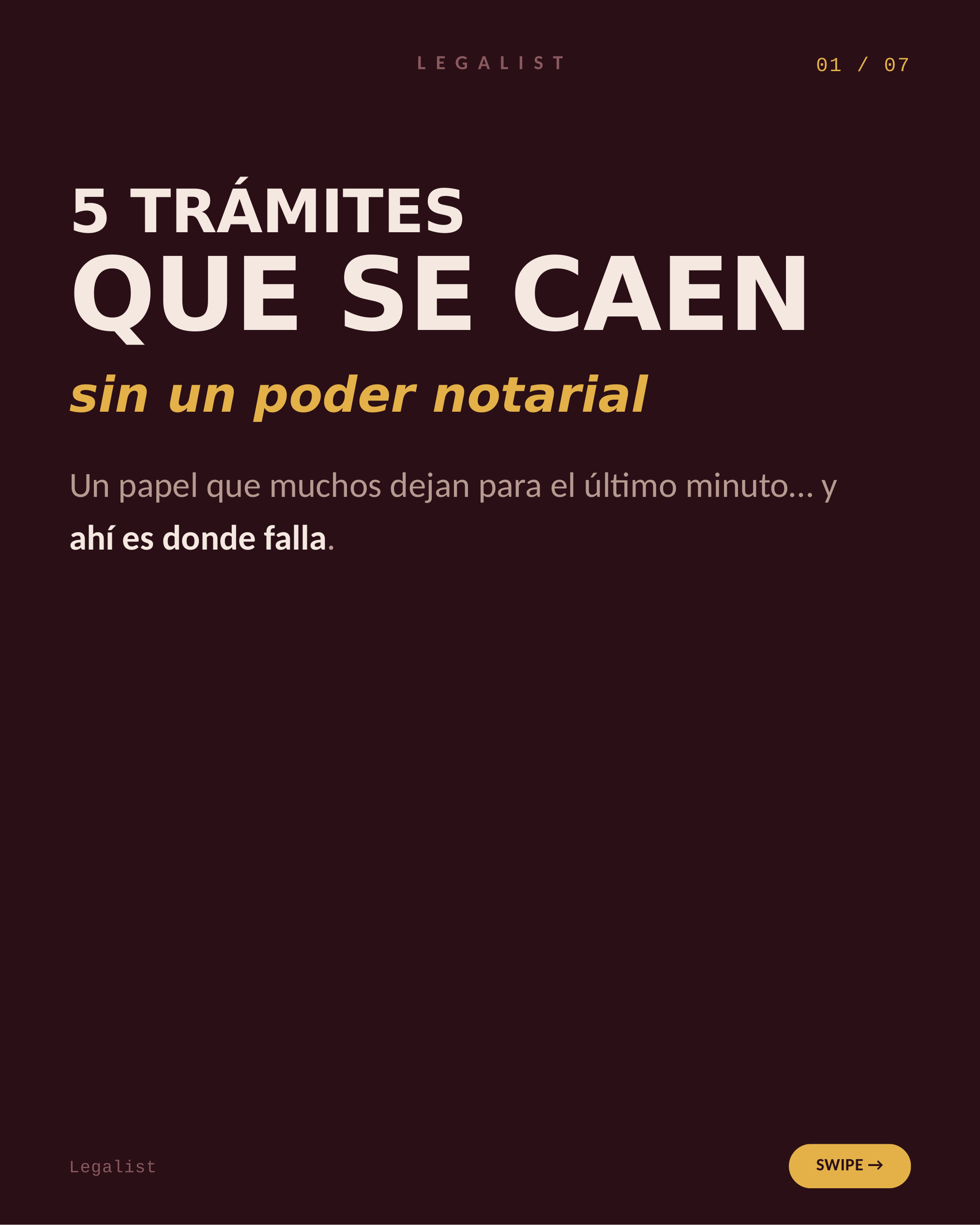 El poder notarial — slide 2