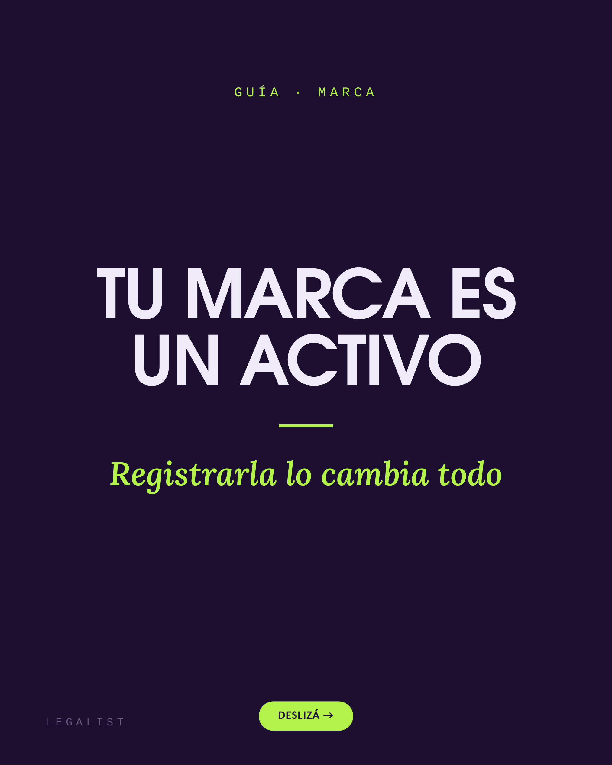 Tu marca es un activo — slide 1