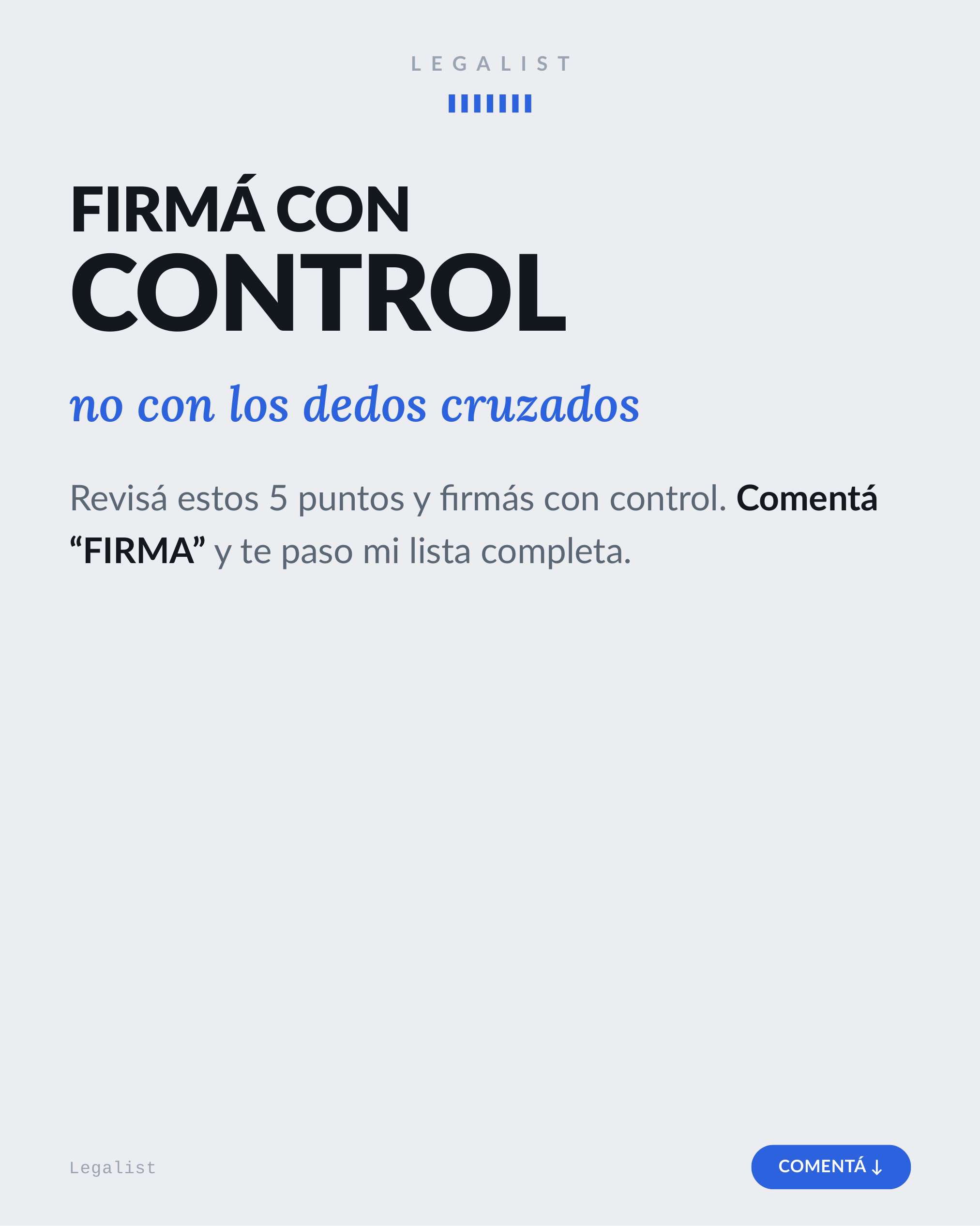 Antes de firmar — slide 8