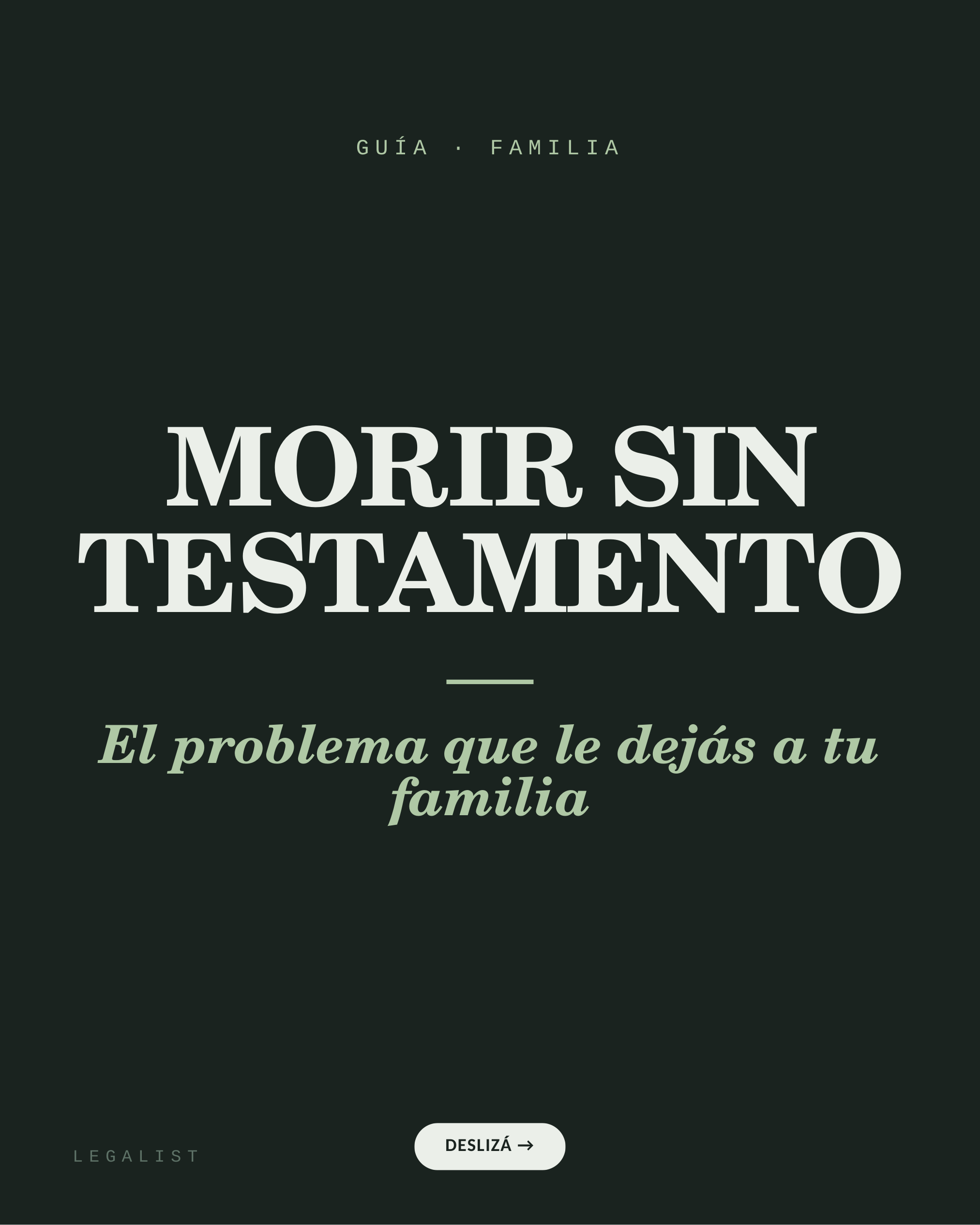 Morir sin testamento — slide 1