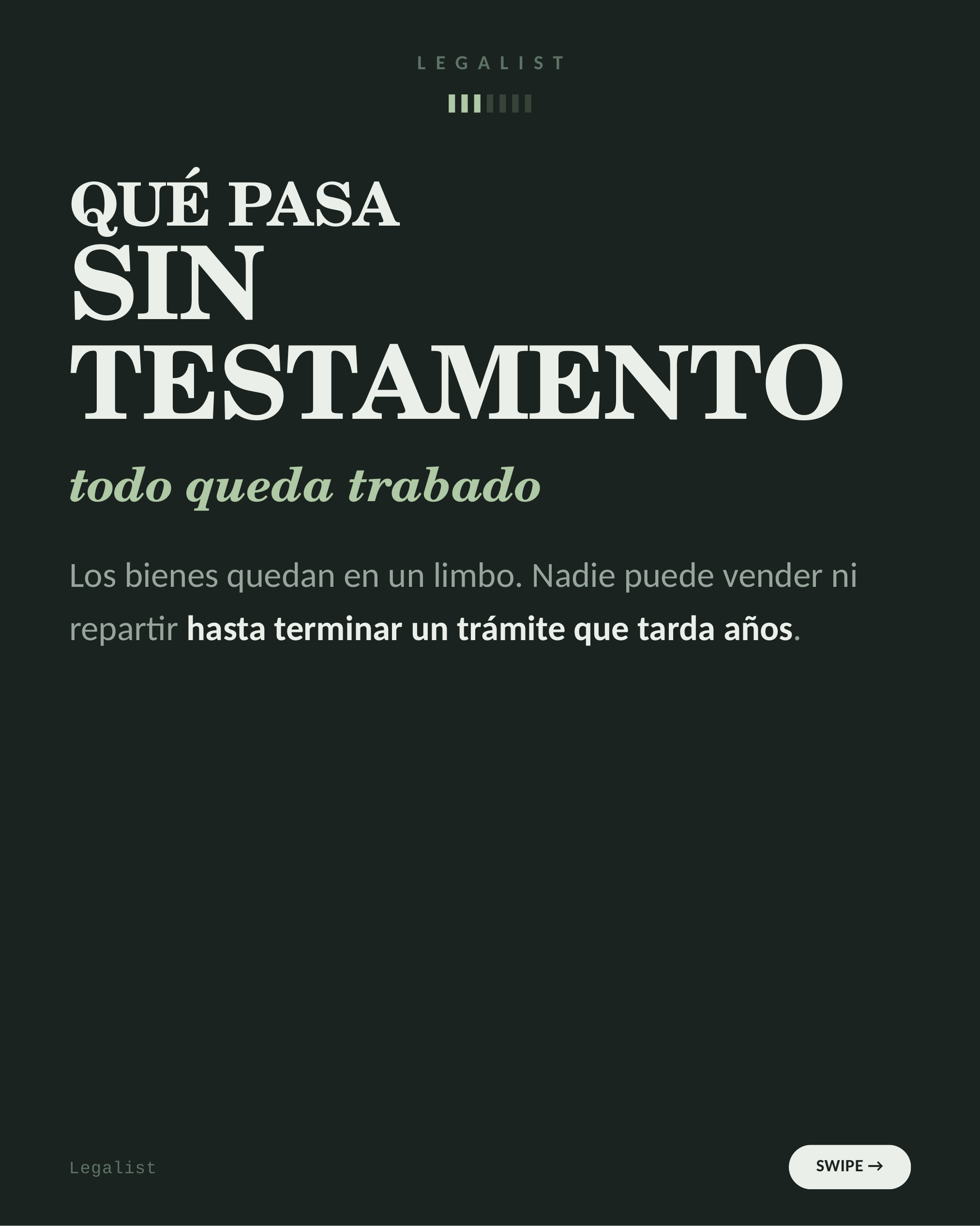 Morir sin testamento — slide 4