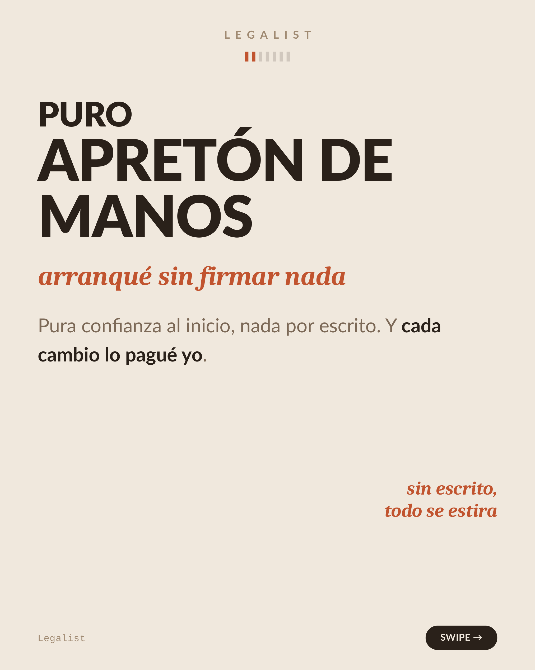 Trabajar de palabra — slide 3