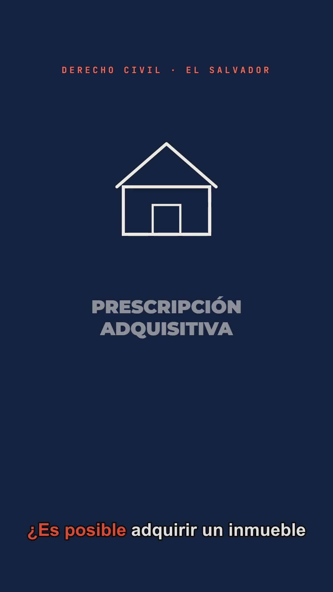 Prescripción adquisitiva — video